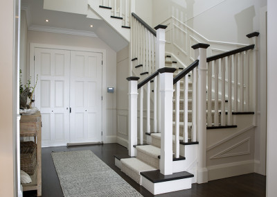 Award winning builder. Home addition with Hamptons style staircase